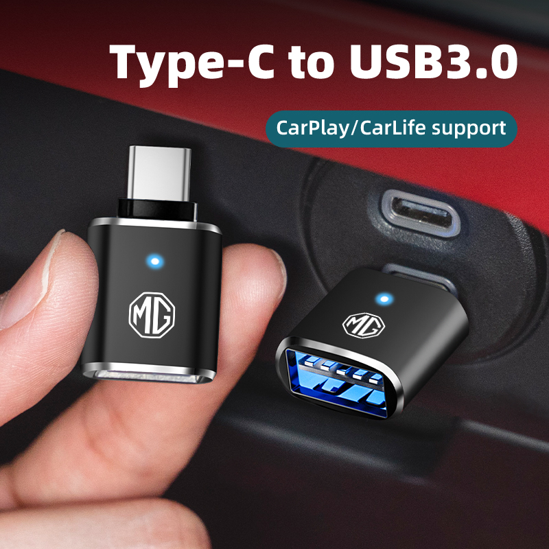 Car Accessories App - 車載LEDタイプC-USB 3.0アダプターケーブルコンバーター、モーリスガレージMG 6 3 5 7