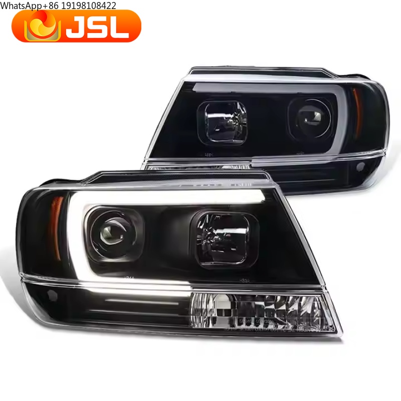 Accessories Car Near - ジープ グランドチェロキー 1999-2004年式 車用ヘッドライトアクセサリー 改造LED DRLヘッドライト
