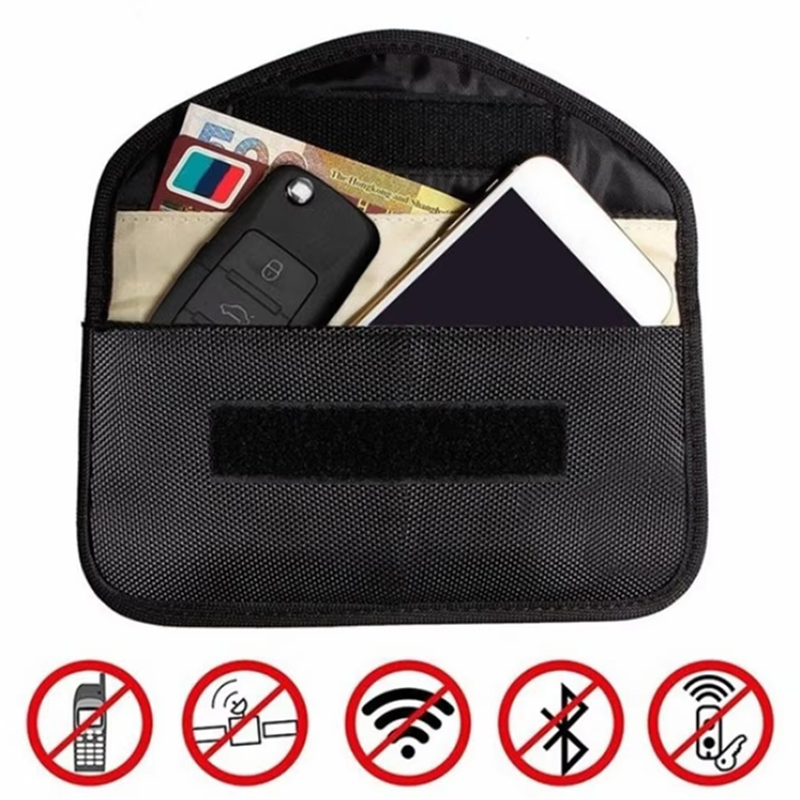 Car Key Signal Blocker - 車のキー信号遮断ケース ユニバーサル ファラデーケージ フォブポーチ キーレス RFIDブロッキングバッグ