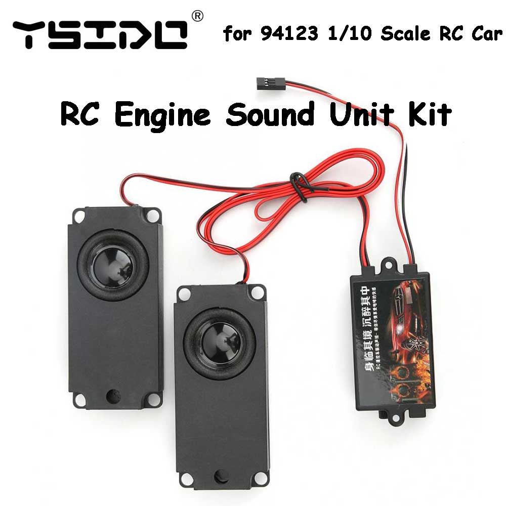 Car Accessories Sound System - YSIDO-RCエンジンサウンドシミュレーターシステム,ダブルホーンユニットキット,効果音ユニット,カーアクセサリー,94123, 1:10スケール