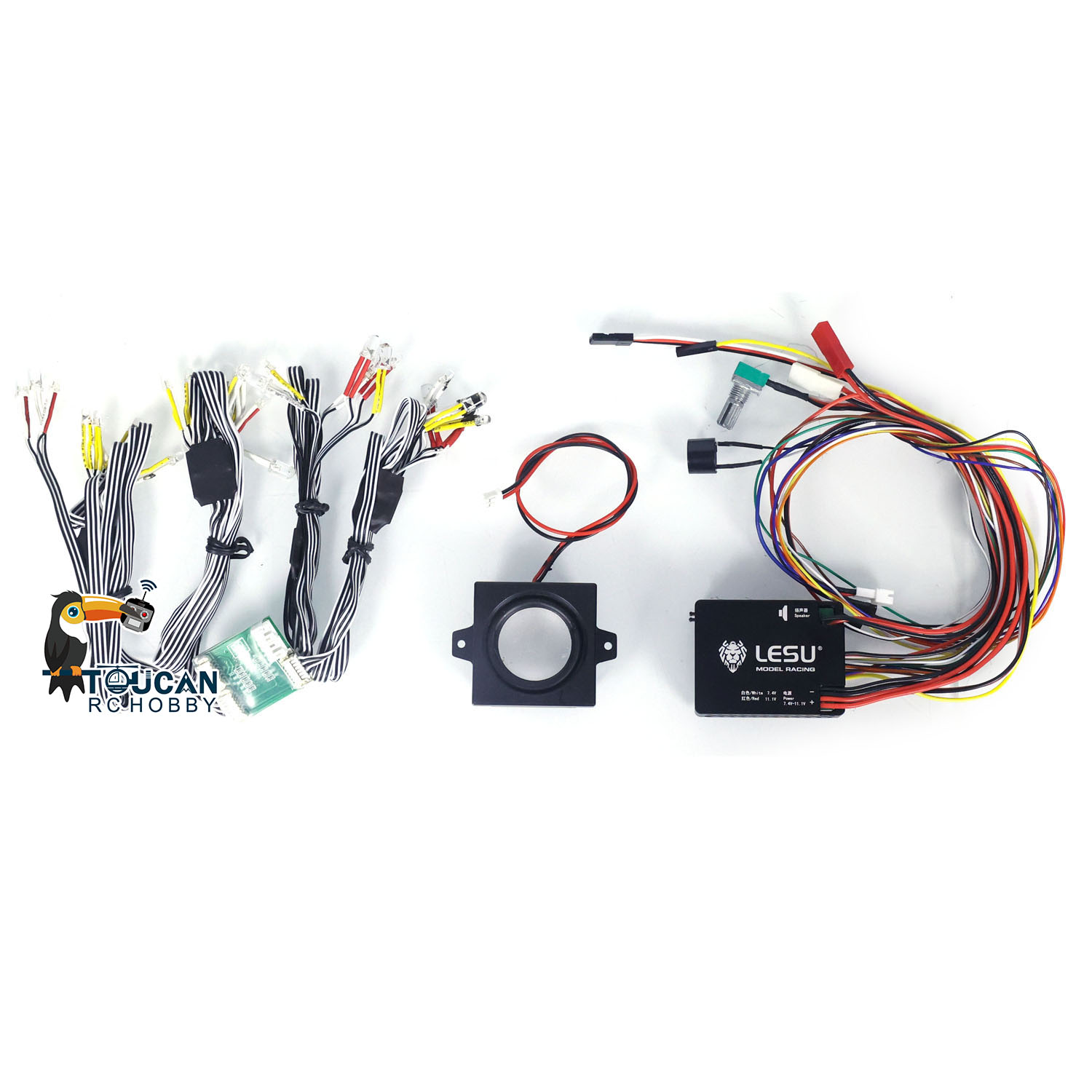 Car Accessories Sound System - LESU RCパーツ ライトサウンドシステムセット LEDグループ 1/14 RCダンプトラック