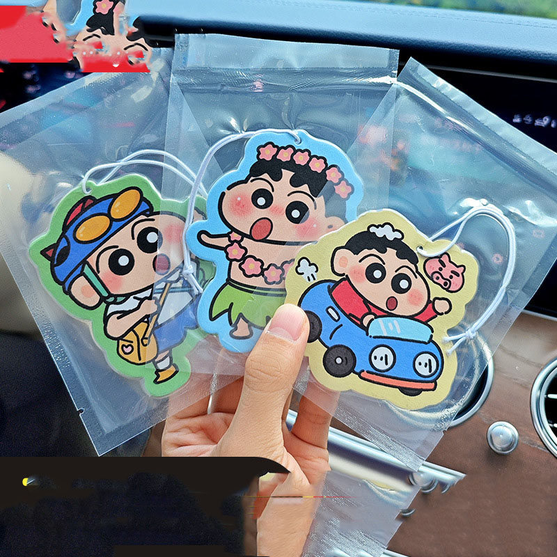 Car Accessories Mirror Hanging - かわいいしんちゃん車用芳香剤吊り下げ式香りカードバックミラーペンダント室内消臭アロマ装飾品コレクターズギフト