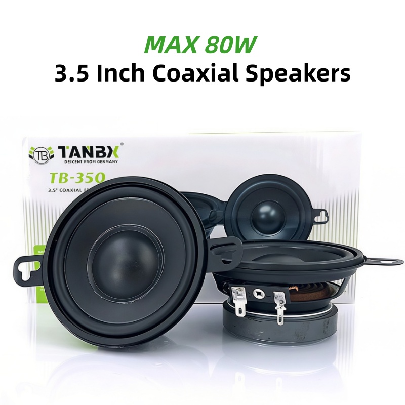 Car Accessories Sound System - 車用スピーカー 1 ペア 3.5 インチ同軸フルレンジスピーカー MAX