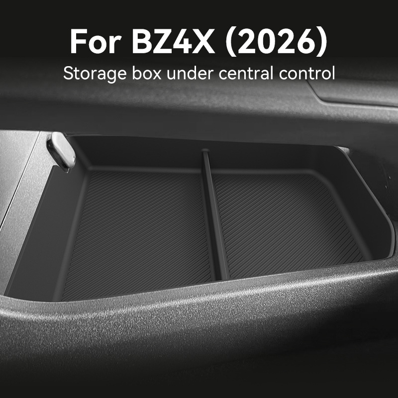 Car Accessories App - トヨタ BZ4X 2026 RHD センターコンソール下部収納ボックス滑り止め TPE