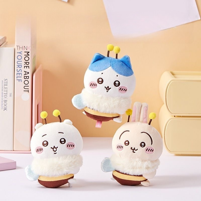 Car Accessories For Inside - 蜂シリーズ漫画かわいいハチワレうさぎ人形ソフトかわいいぬいぐるみ装飾品車内装飾小さな装飾品