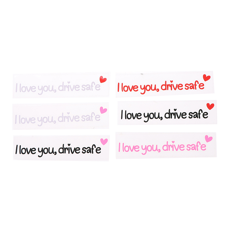 愛しています、安全に運転してください、車のミラーステッカー、 - Car Accessories For Women のレビューと価格