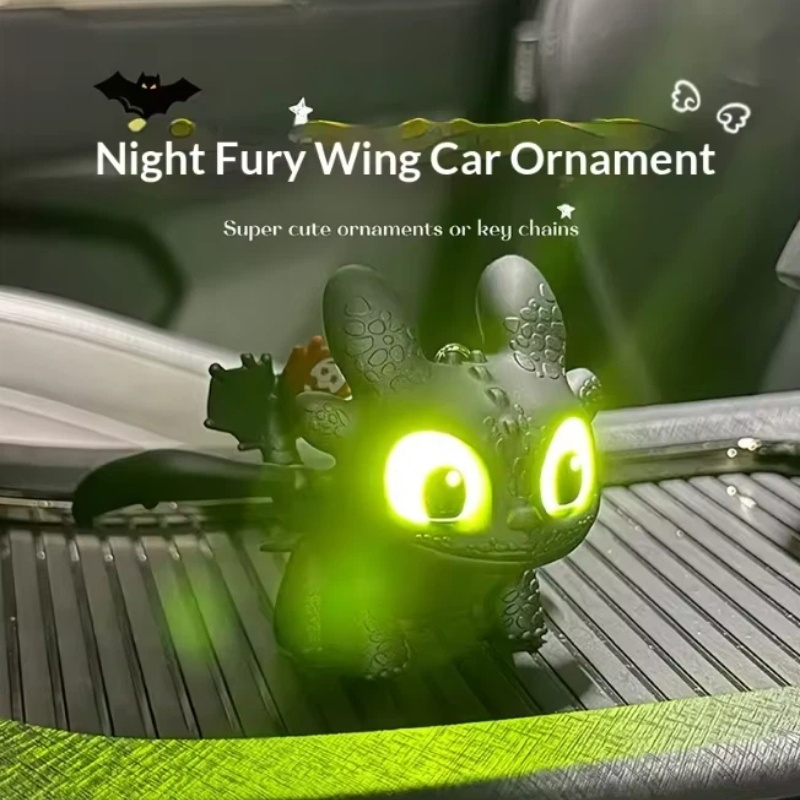 本物のかわいい光る歯のない車内装飾品、ナイトフューリーウィン - Car Accessories For Inside のレビューと価格