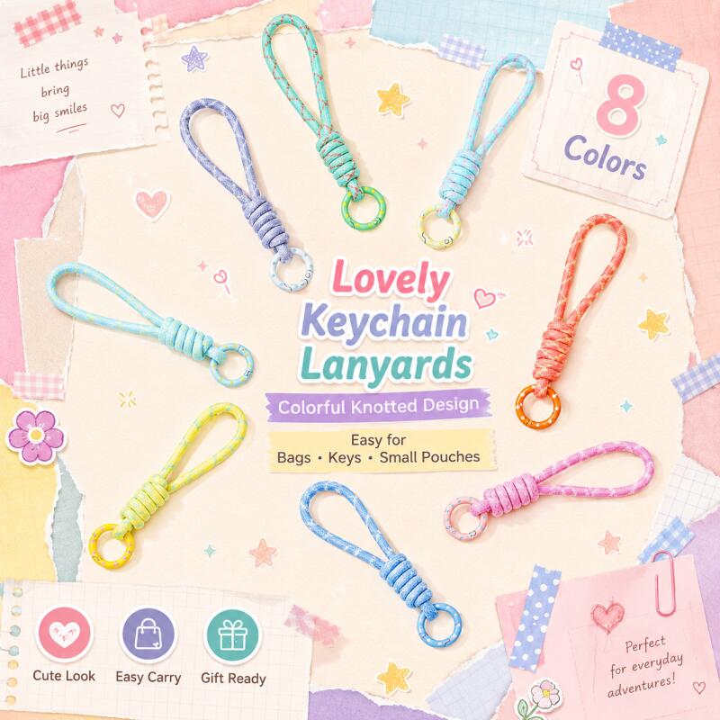 2 〜 5 個のカラフルな編み込みキーホルダー携帯電話ストラ - Car Accessories For Women のレビューと価格
