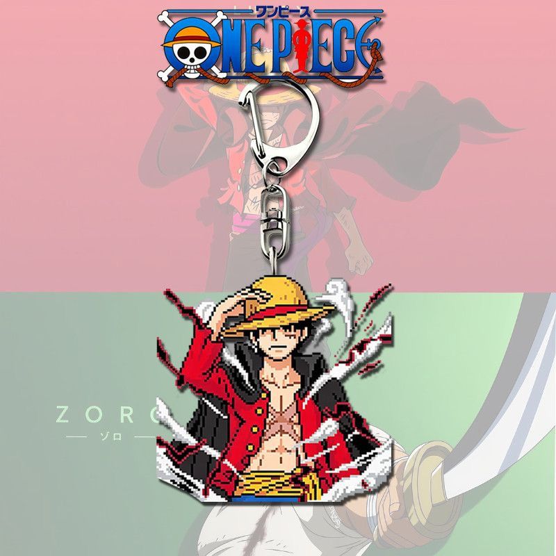 漫画ワンピース ルフィ ゾロ アクリルキーホルダー アニメ周 - Car Accessories Japanese のレビューと価格