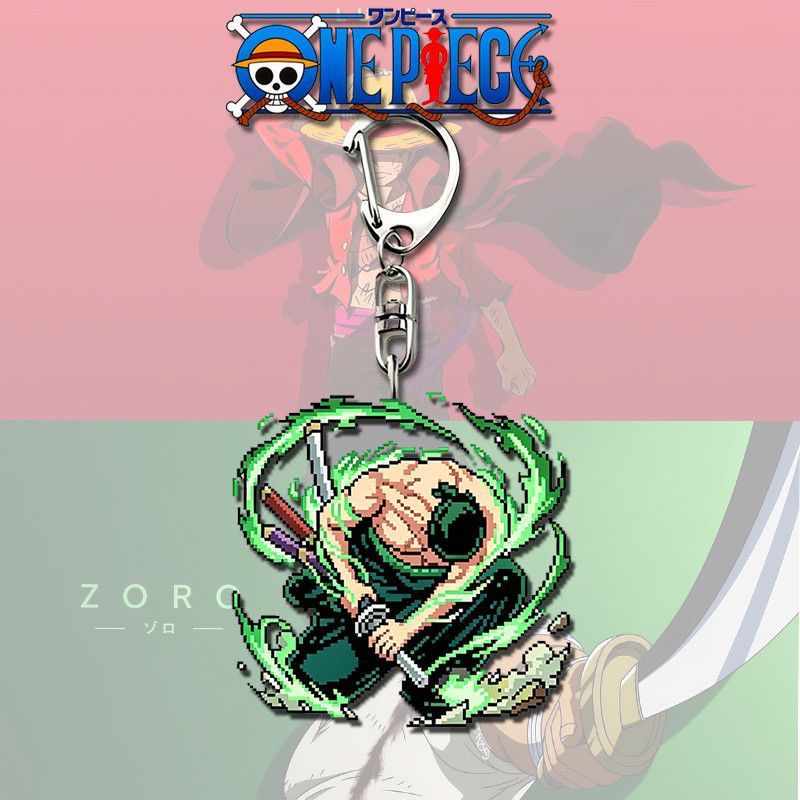 漫画ワンピース ルフィ ゾロ アクリルキーホルダー アニメ周 - Car Accessories Japanese のレビューと価格