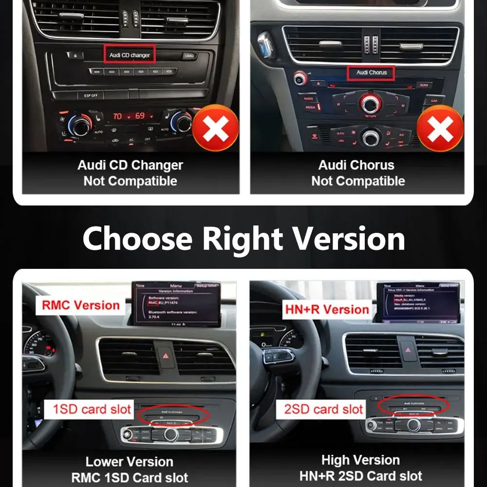 Android 16 タッチスクリーン 7インチ Audi  - Car Accessories In India のレビューと価格