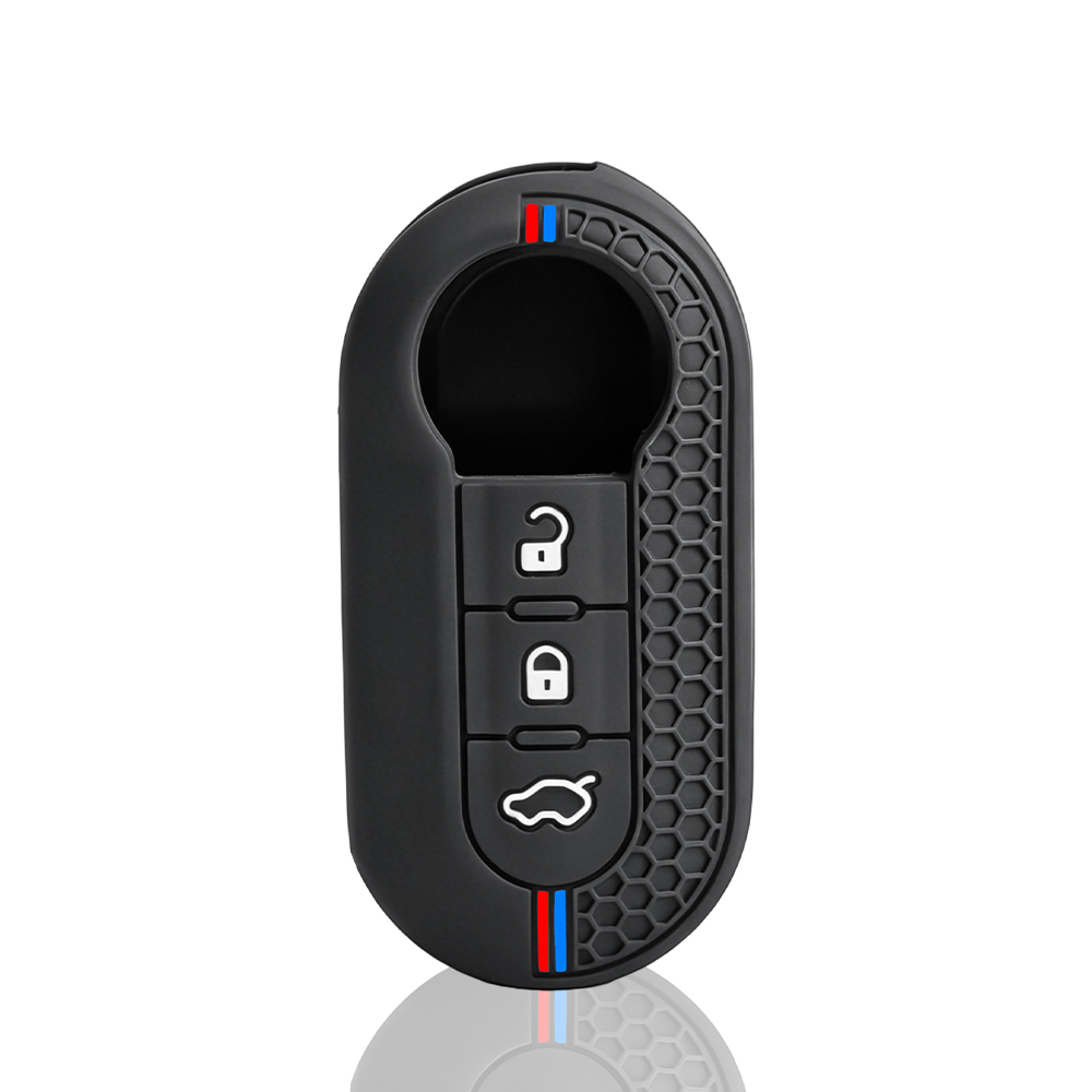 シリコン製カーキーケースカバー フィアット500 パンダ デ - Car Key Signal Blocker のレビューと価格