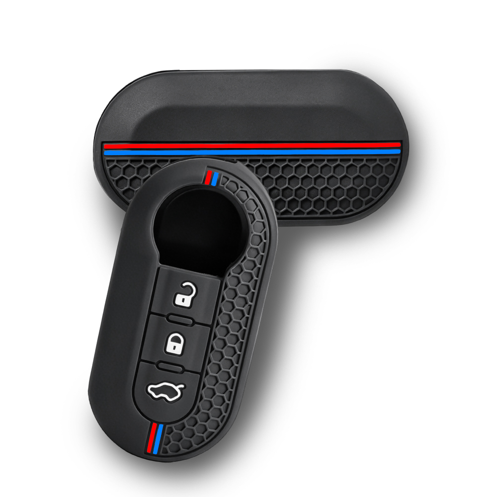 シリコン製カーキーケースカバー フィアット500 パンダ デ - Car Key Signal Blocker のレビューと価格