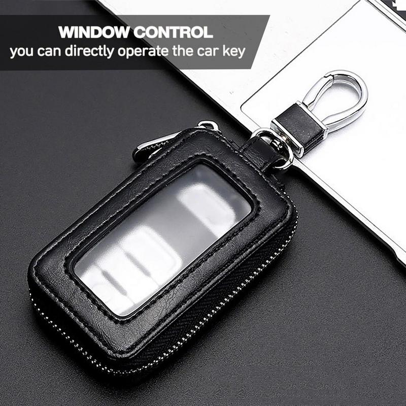 革製車のキーバッグユニセックスキープロテクターキーホルダー多 - Car Key Signal Blocker のレビューと価格