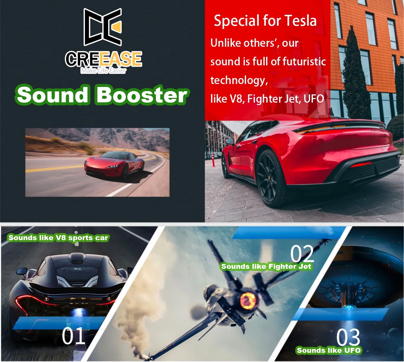 ユニバーサル電動排気ブーストシステム排気スピーカーサウンドブ - Car Accessories Sound System のレビューと価格