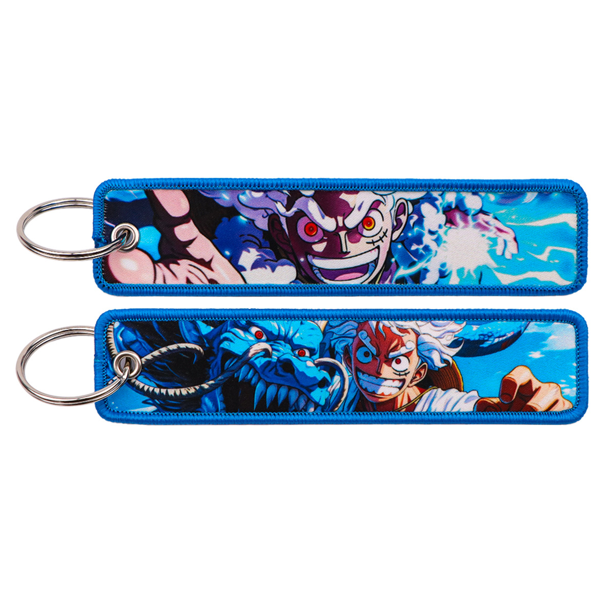 アニメワンピース刺繍キーフォブマンガキータグキーホルダー女性 - Car Accessories For Women のレビューと価格