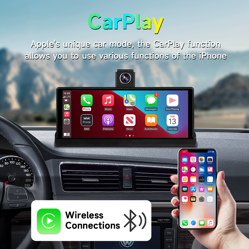 10.26インチ純正車載スタイルワイヤレスCarPlayスク - Car Dash Cam のレビューと価格