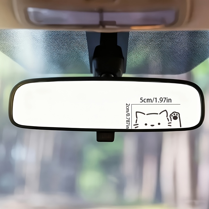2枚セット 漫画風の覗き見猫 車のミラーステッカー スタイリ - Car Accessories Quotes のレビューと価格