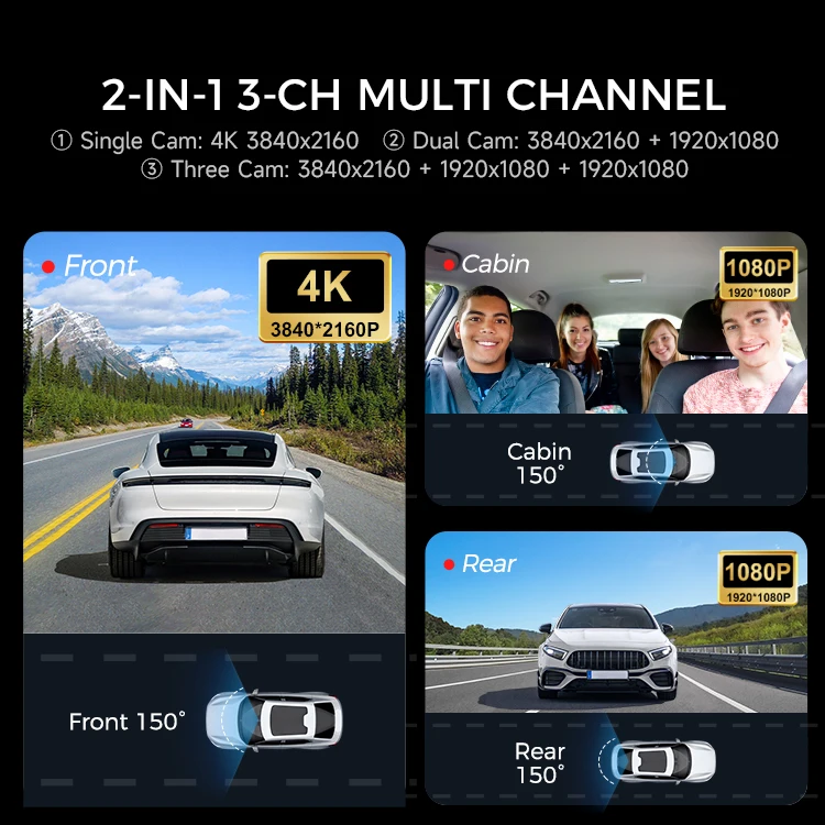 LINGDU V630 4K 2.4インチ画面 Wifi 6 - Car Dash Cam のレビューと価格