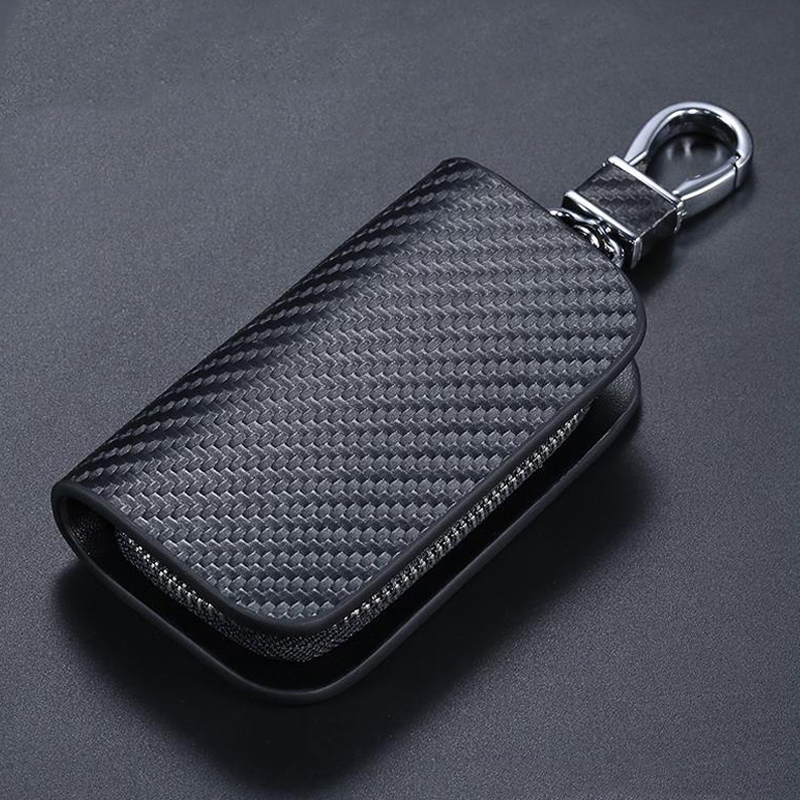 88 ロゴ革車のキーホルダーキーケースカバージッパーキーケー - Car Key Signal Blocker のレビューと価格