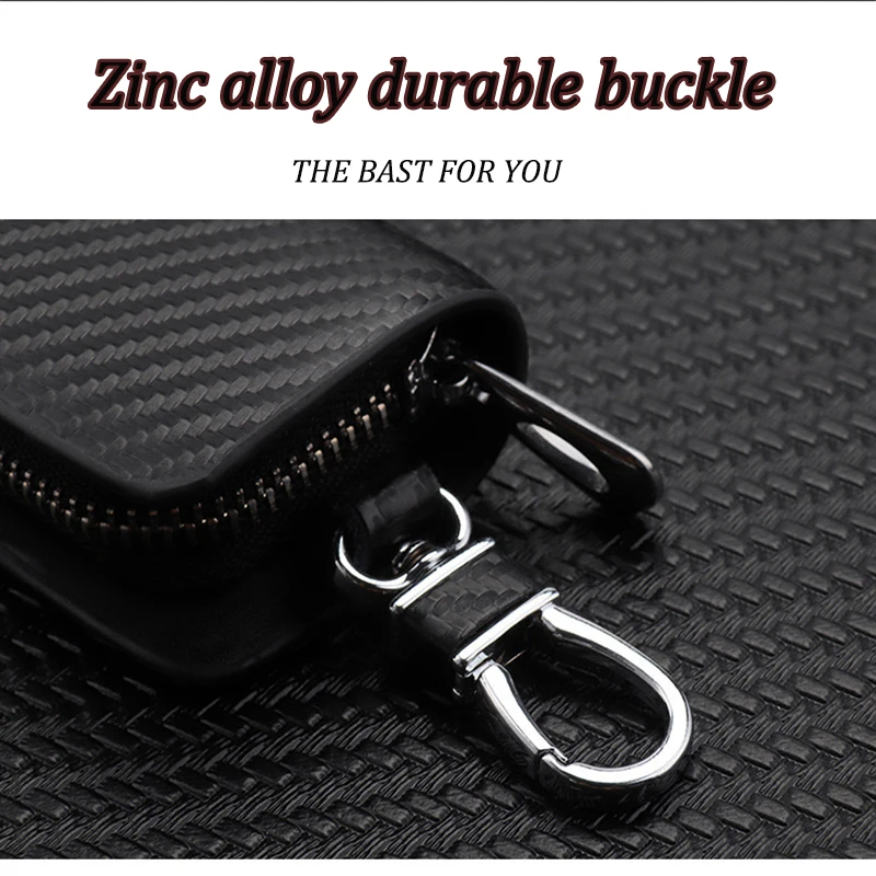 88 ロゴ革車のキーホルダーキーケースカバージッパーキーケー - Car Key Signal Blocker のレビューと価格