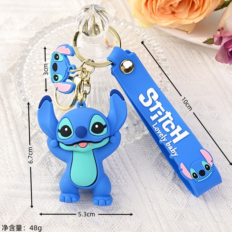 かわいいリロ＆スティッチおもちゃキーホルダーアニメスティッチ - Car Accessories For Women のレビューと価格