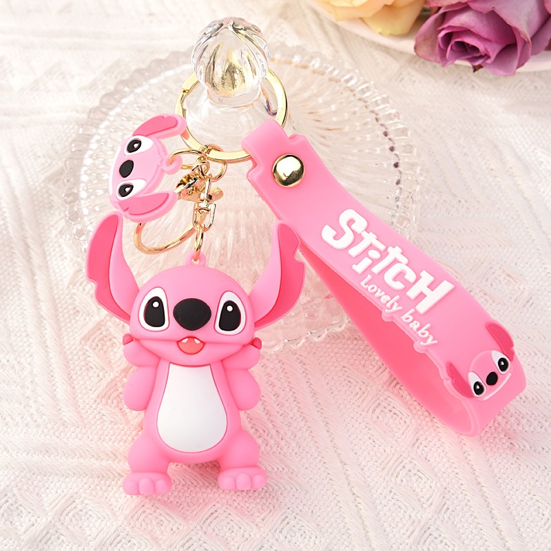 かわいいリロ＆スティッチおもちゃキーホルダーアニメスティッチ - Car Accessories For Women のレビューと価格