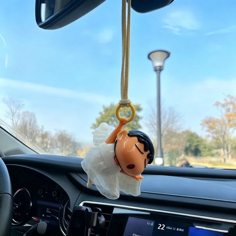 クレヨンしんちゃん エンジェルバレエ ミニカーバックミラー吊 - Car Accessories For Inside のレビューと価格