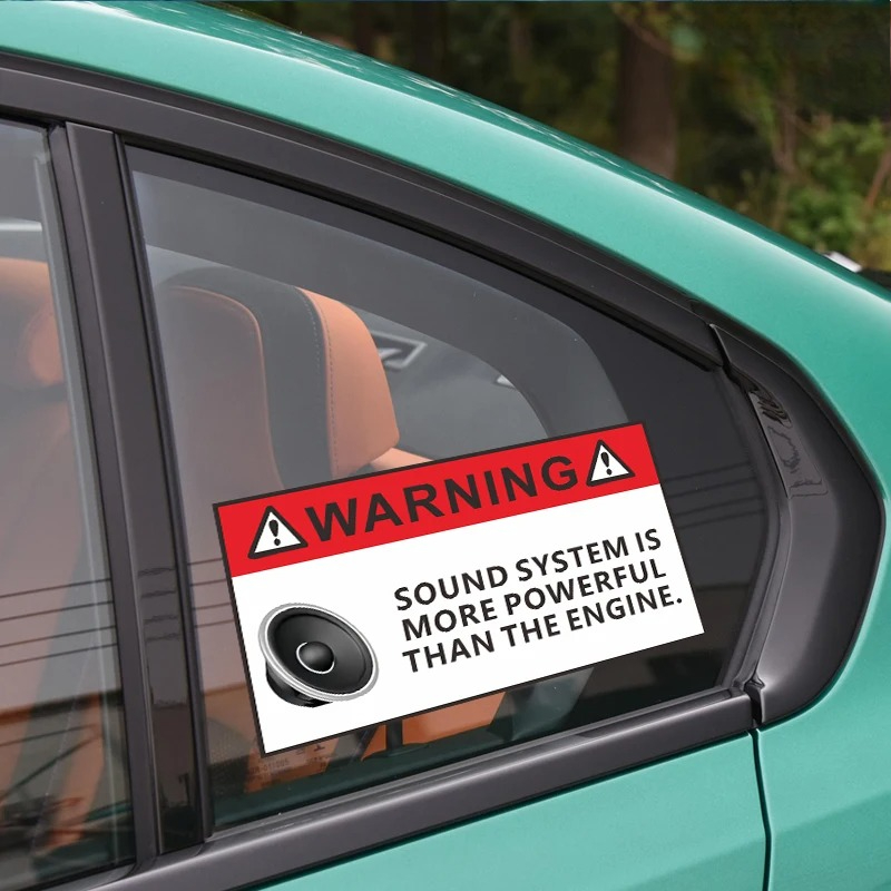 JDMサブウーファー 面白いサウンドシステム 警告デカール  - Car Accessories Sound System のレビューと価格
