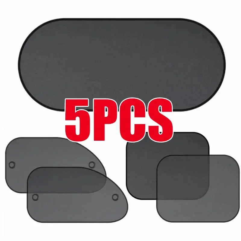 1 セット黒窓カーテンサイドガラスメッシュサンシェードアクセ - Car Accessories Window のレビューと価格