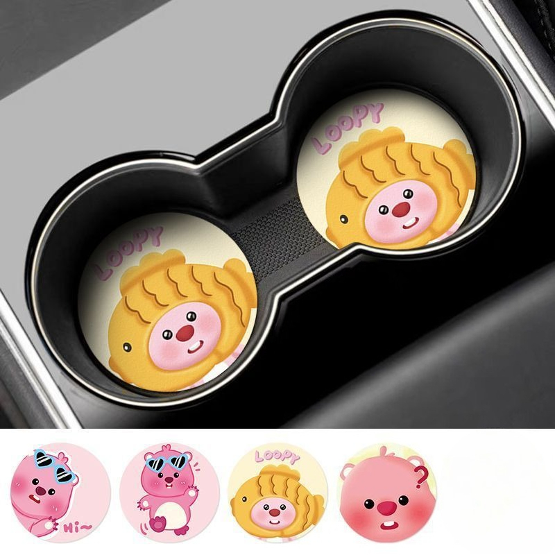 ルーピー・クリエイティブ・カートゥーン・カーコースター 男の - Car Accessories For Inside のレビューと価格