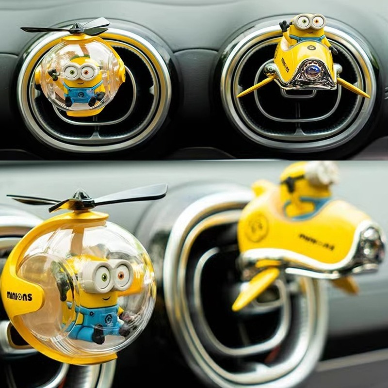 ミニオン風車用芳香剤、かわいい漫画風車用香水クリップ、クリエ - Car Accessories For Inside のレビューと価格