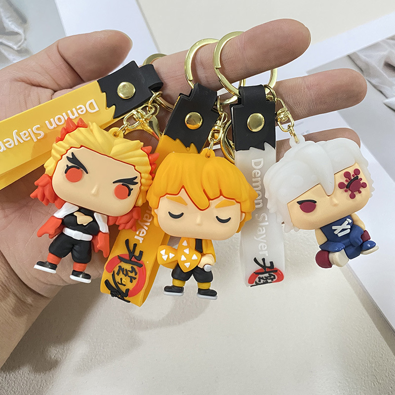 41種類の鬼滅の刃キーホルダー、可愛いキャラクターバッグ飾り - Car Accessories Japanese のレビューと価格