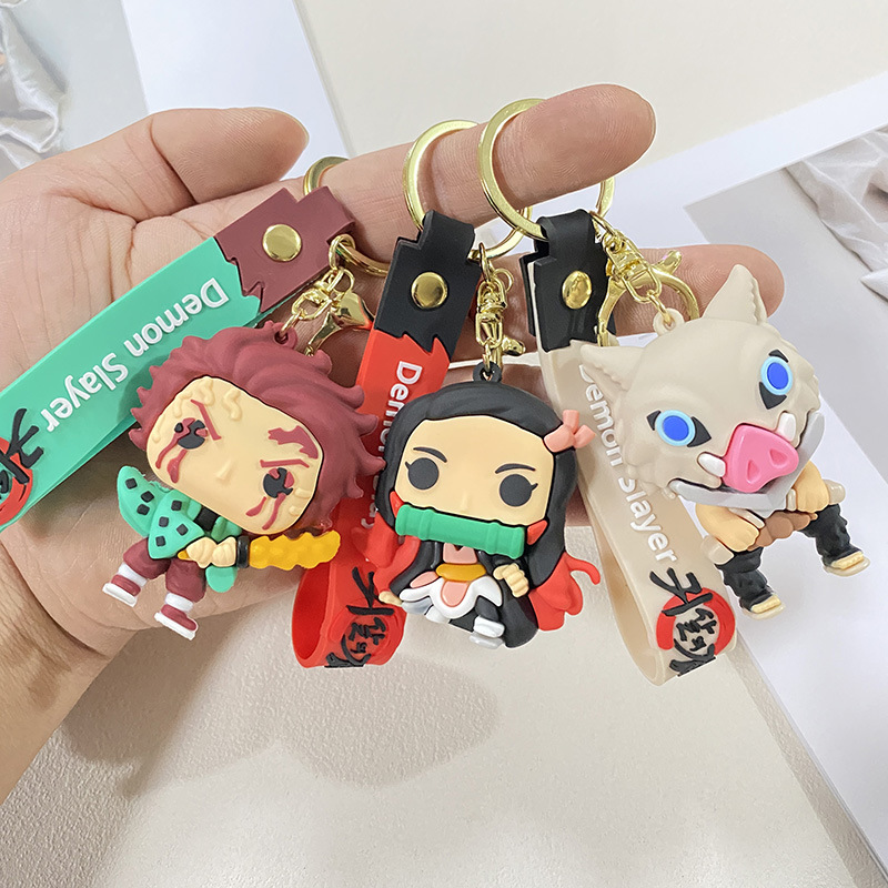 41種類の鬼滅の刃キーホルダー、可愛いキャラクターバッグ飾り - Car Accessories Japanese のレビューと価格