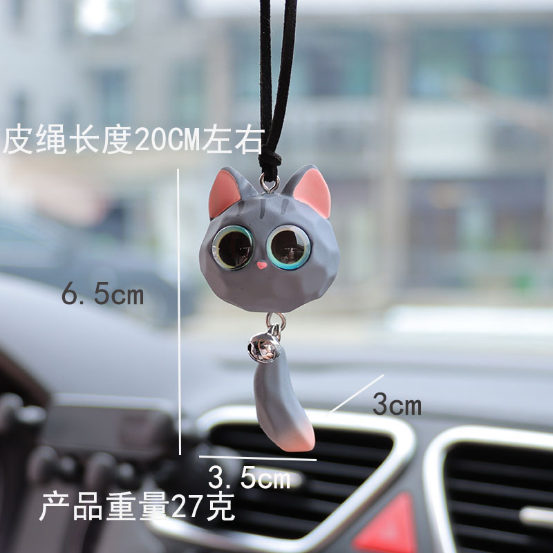 車のバックミラーペンダント、ベルとキツネのペンダント、車のハ - Car Accessories Mirror Hanging のレビューと価格
