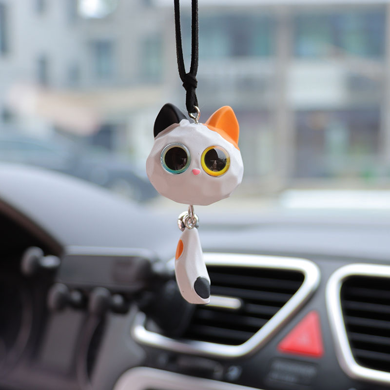 車のバックミラーペンダント、ベルとキツネのペンダント、車のハ - Car Accessories Mirror Hanging のレビューと価格