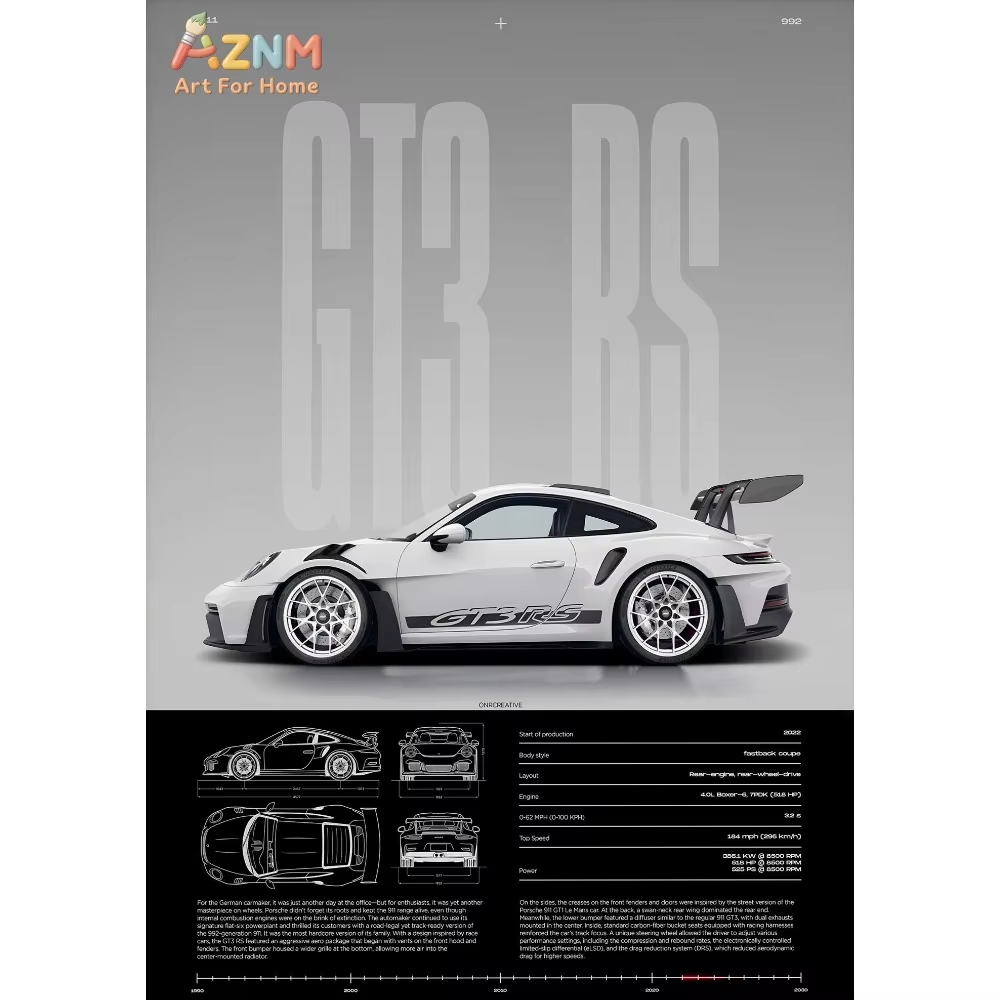 1pc ミニマリスト 911 GT3-RS 718 GT4  - Car Accessories For Inside のレビューと価格