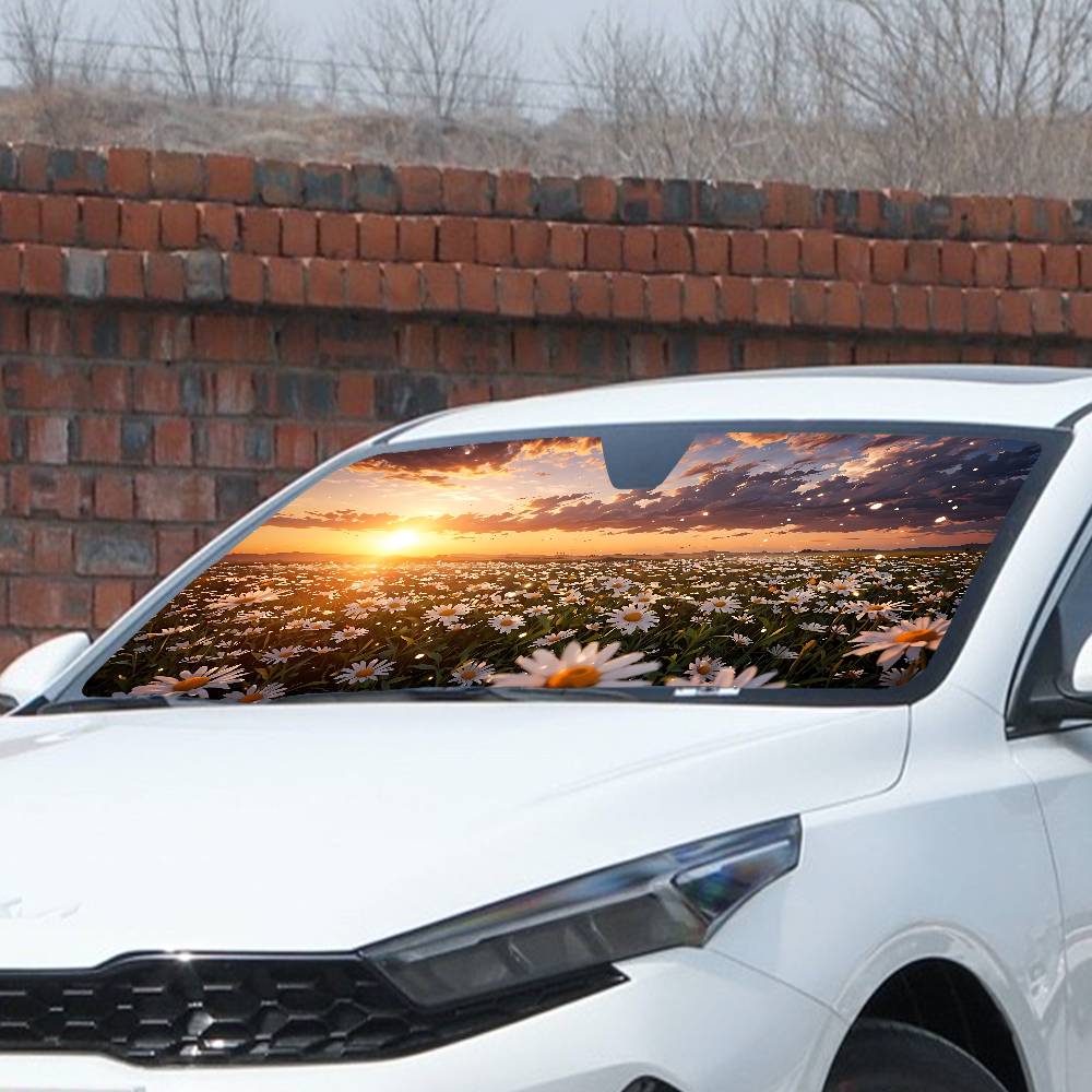 太陽の光と花 車のサンシェード フロントガラスカバー フロン - Car Accessories Window のレビューと価格