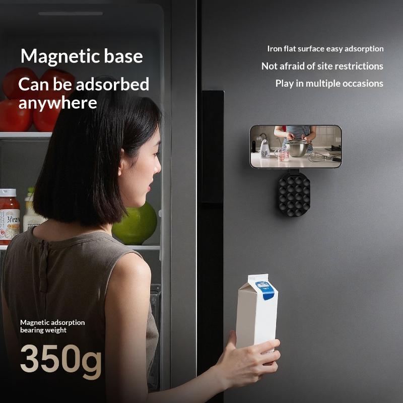 新しい1個入り折りたたみ式回転式3in1磁気式車載スマホホル - Car Accessories For Interior のレビューと価格