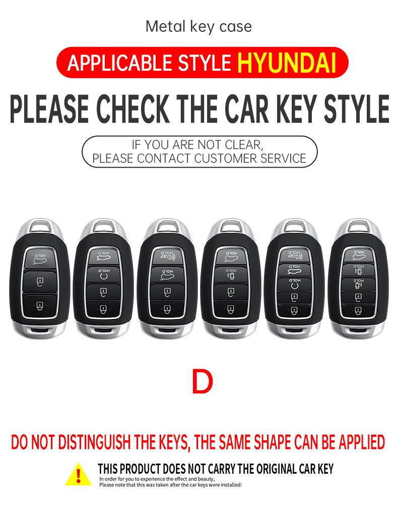 金属カーボンファイバー製車キーフォブケースカバー、ヒュンダイ - Car Key Signal Blocker のレビューと価格