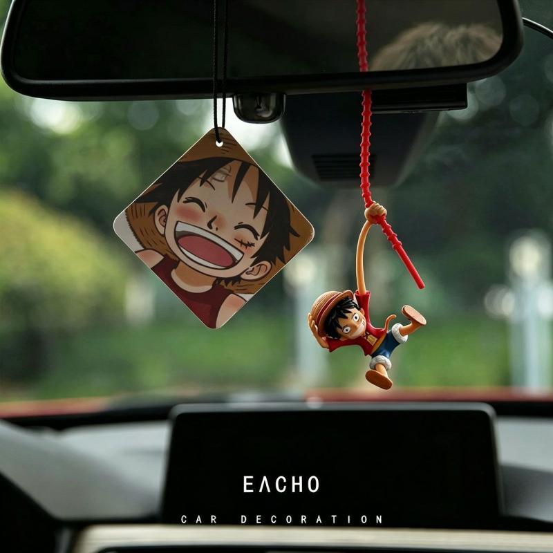 ワンピース モンキー・D・ルフィ 車用ペンダント 新しい麦わ - Car Accessories Mirror Hanging のレビューと価格