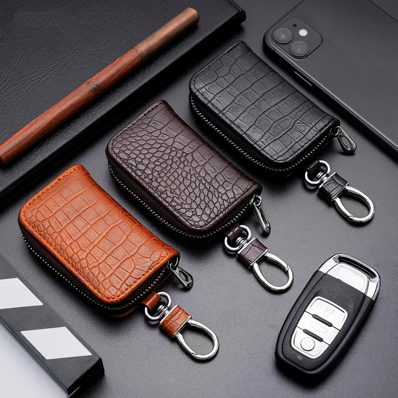 1PC 車のキーバッグビジネスユニバーサルワニプリント保護カ - Car Key Signal Blocker のレビューと価格