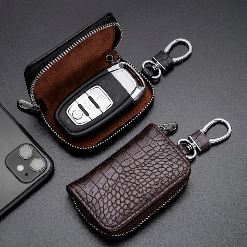 1PC 車のキーバッグビジネスユニバーサルワニプリント保護カ - Car Key Signal Blocker のレビューと価格