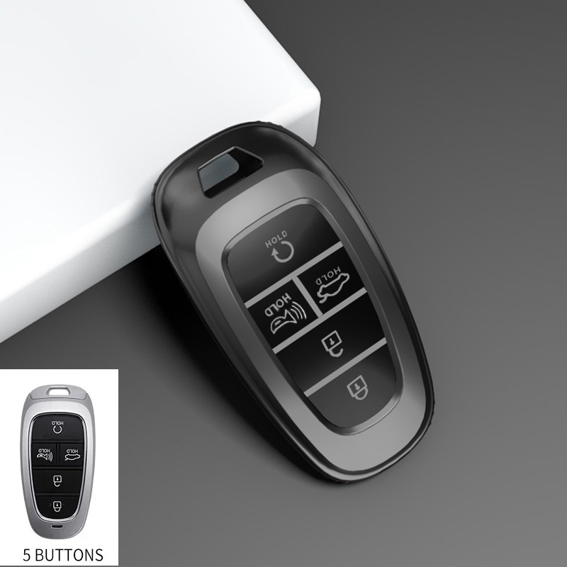 ヒュンダイ用TPUカーキーケース,新しい灰色のキーケース,s - Car Key Signal Blocker のレビューと価格