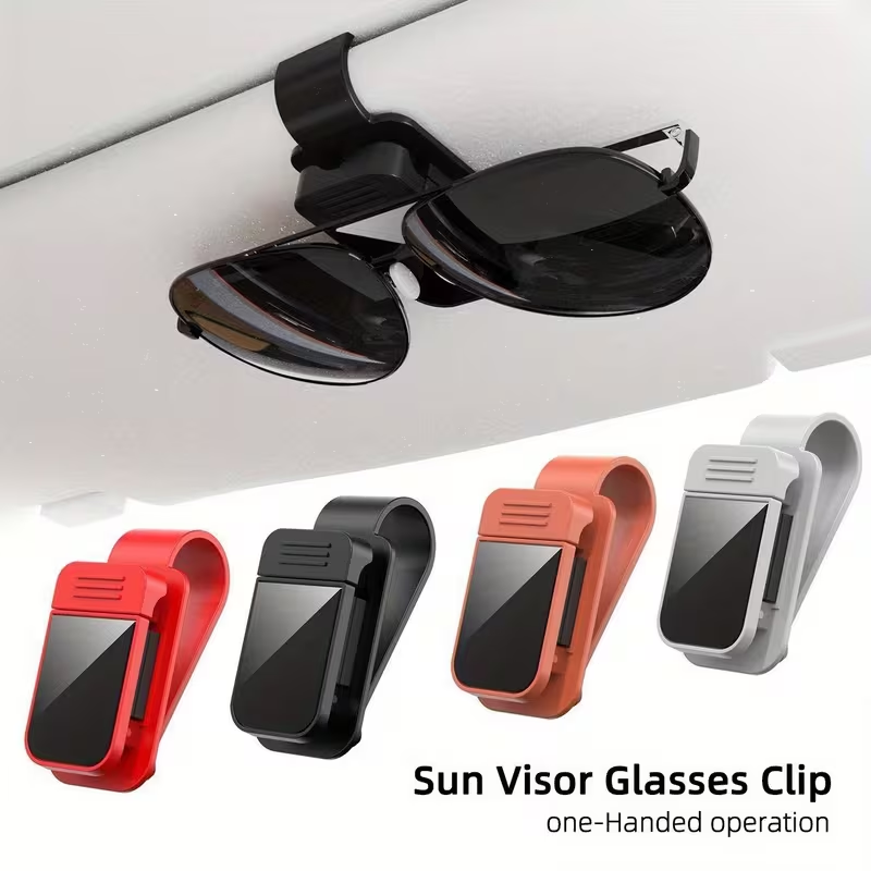 サンバイザー サングラスホルダー 車用 メガネスタンド カー - Car Accessories For Interior のレビューと価格