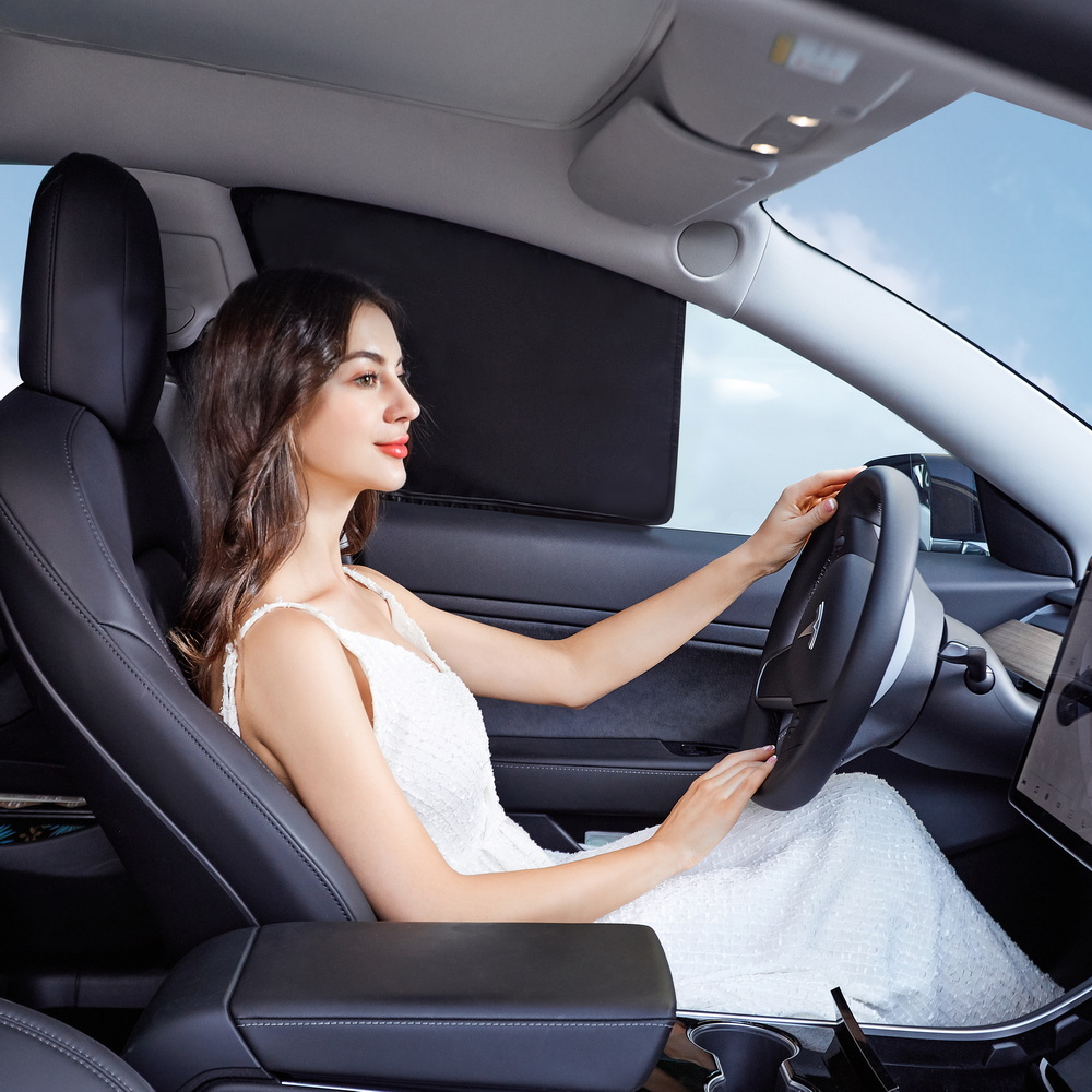 断熱プライバシー完全遮光ウィンドウサンカーテンサイドウィンド - Car Accessories Window のレビューと価格