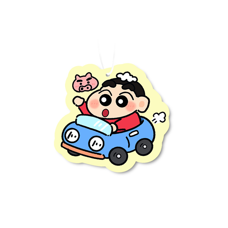 かわいいしんちゃん車用芳香剤吊り下げ式香りカードバックミラー - Car Accessories Mirror Hanging のレビューと価格