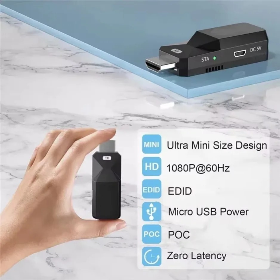 50M HDMI互換ワイヤレスビデオ送信機と受信機エクステン - Car Dash Cam のレビューと価格