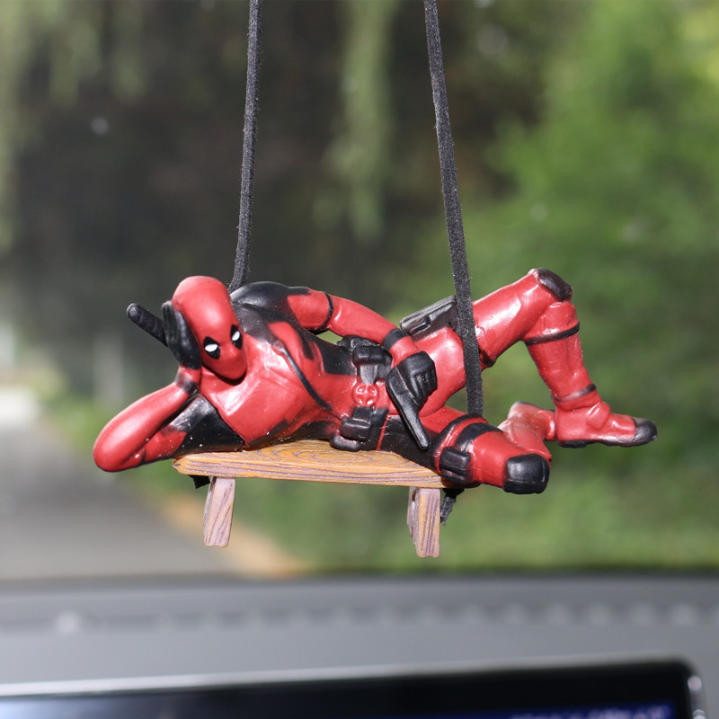 マーベルデッドプール車のバックミラーペンダント読書デッドプー - Car Accessories Mirror Hanging のレビューと価格