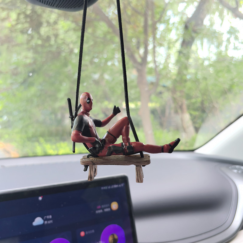 マーベルデッドプール車のバックミラーペンダント読書デッドプー - Car Accessories Mirror Hanging のレビューと価格